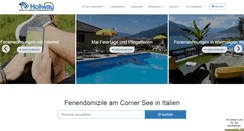 Desktop Screenshot of comersee-feriendomizile.de